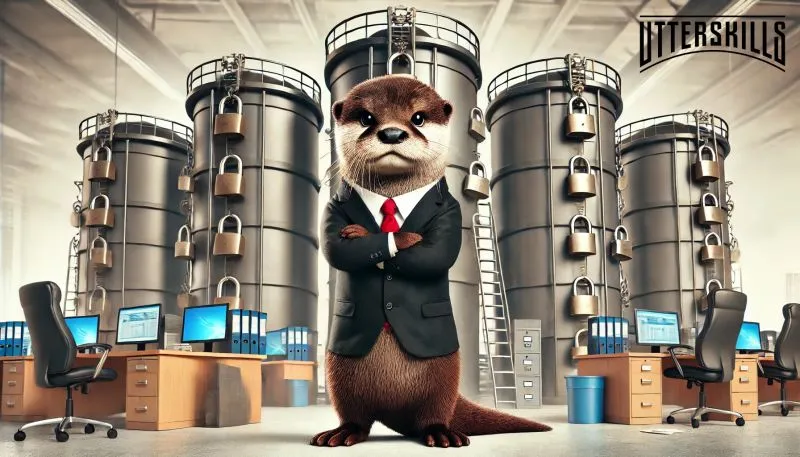 Engineering knowledge silo illustration