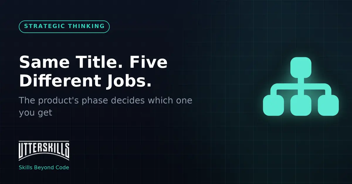 The Phase Decides the Job: Why Your Title Can Mean Five Different Careers