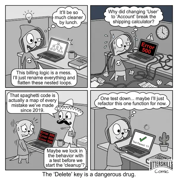 The 'Delete' key is a dangerous drug