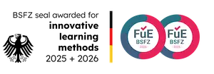 Awarded with the BSFZ seal for innovation competence in 2025 and 2026